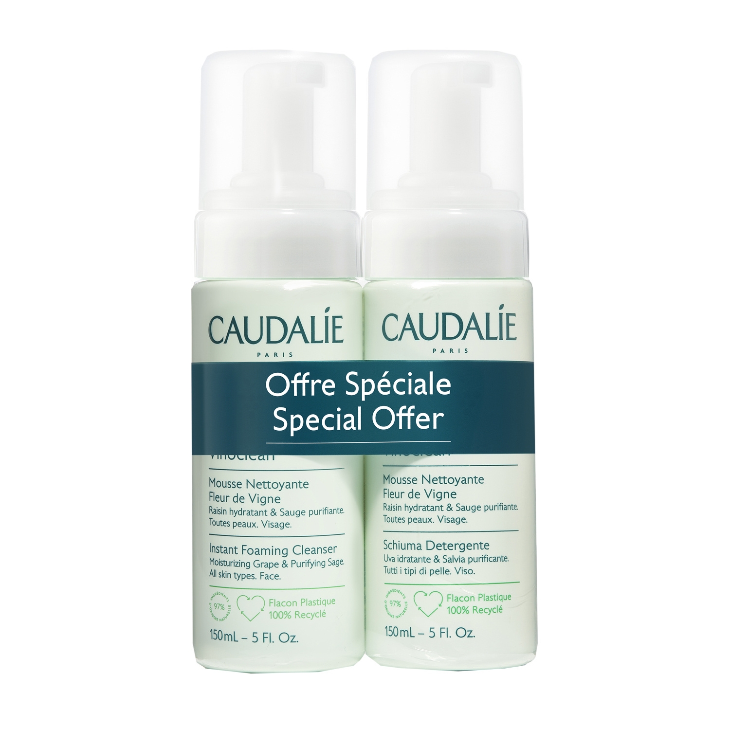 Vinoclean mousse nettoyante Fleur de Vigne 150ml — Caudalie
