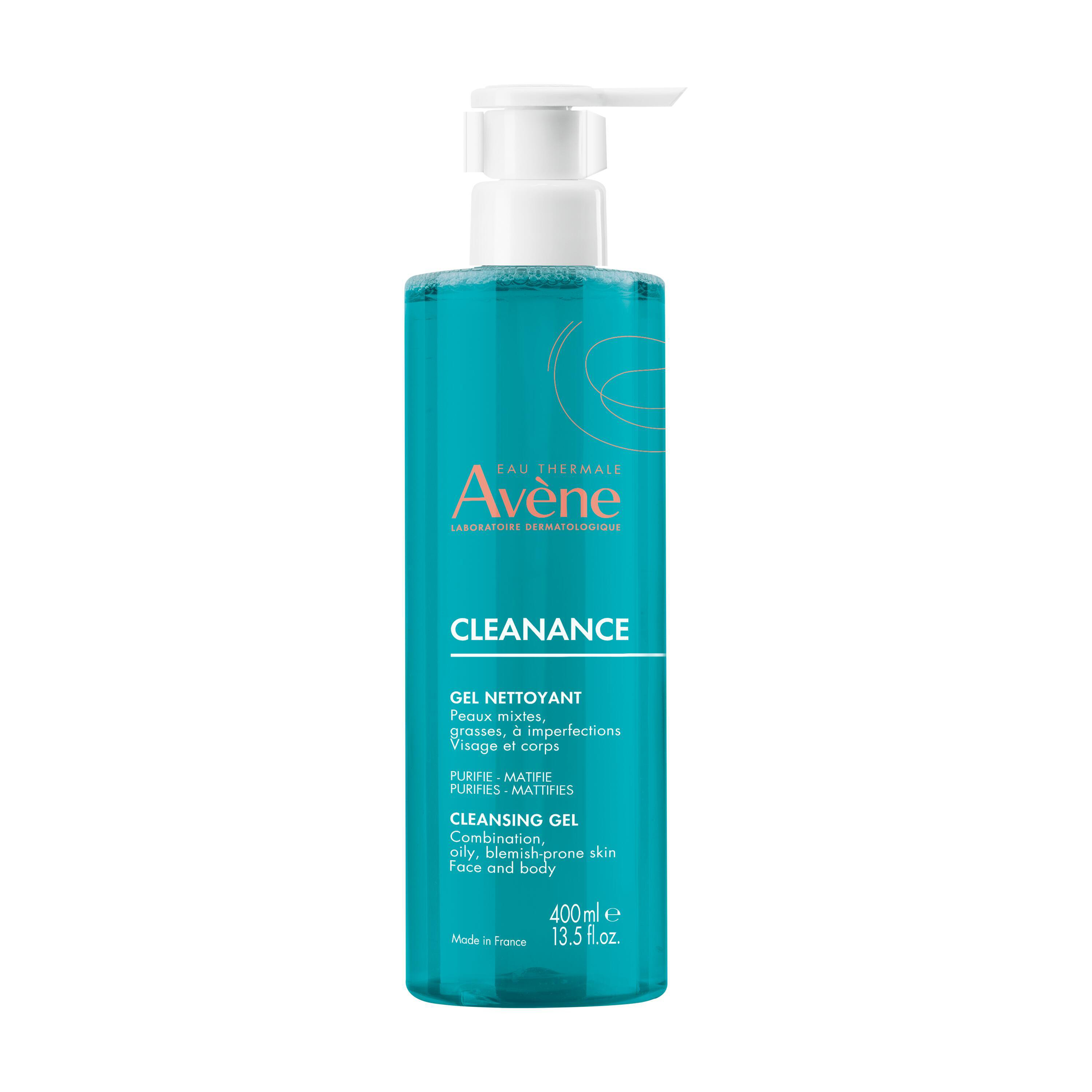 Cleanance Gel Nettoyant Purifiant Matifiant 400ml — Eau Thermale Avene