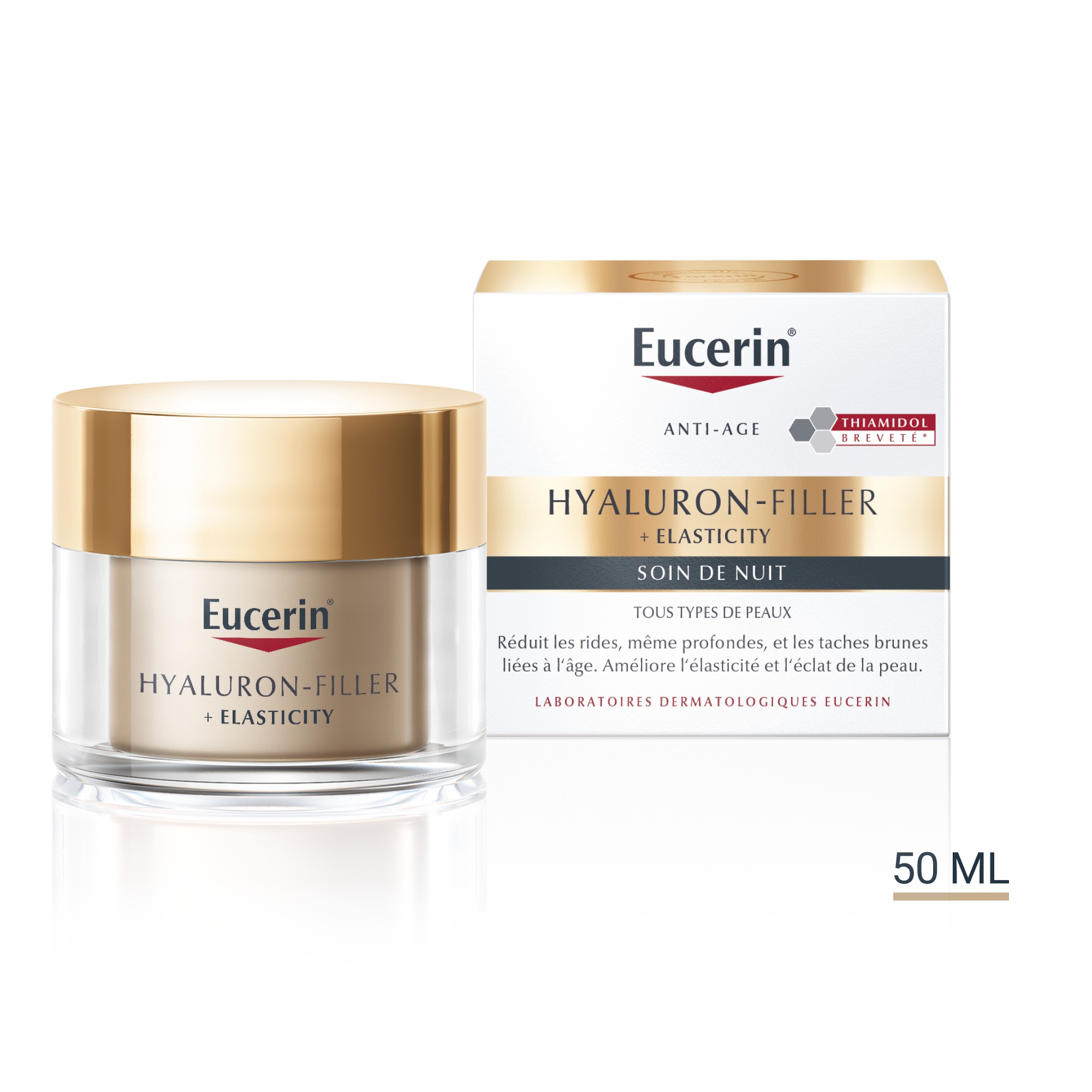 Hyaluron-Filler + Elasticity Thiamidol soin de nuit Anti-Âge 50ml — Eucerin