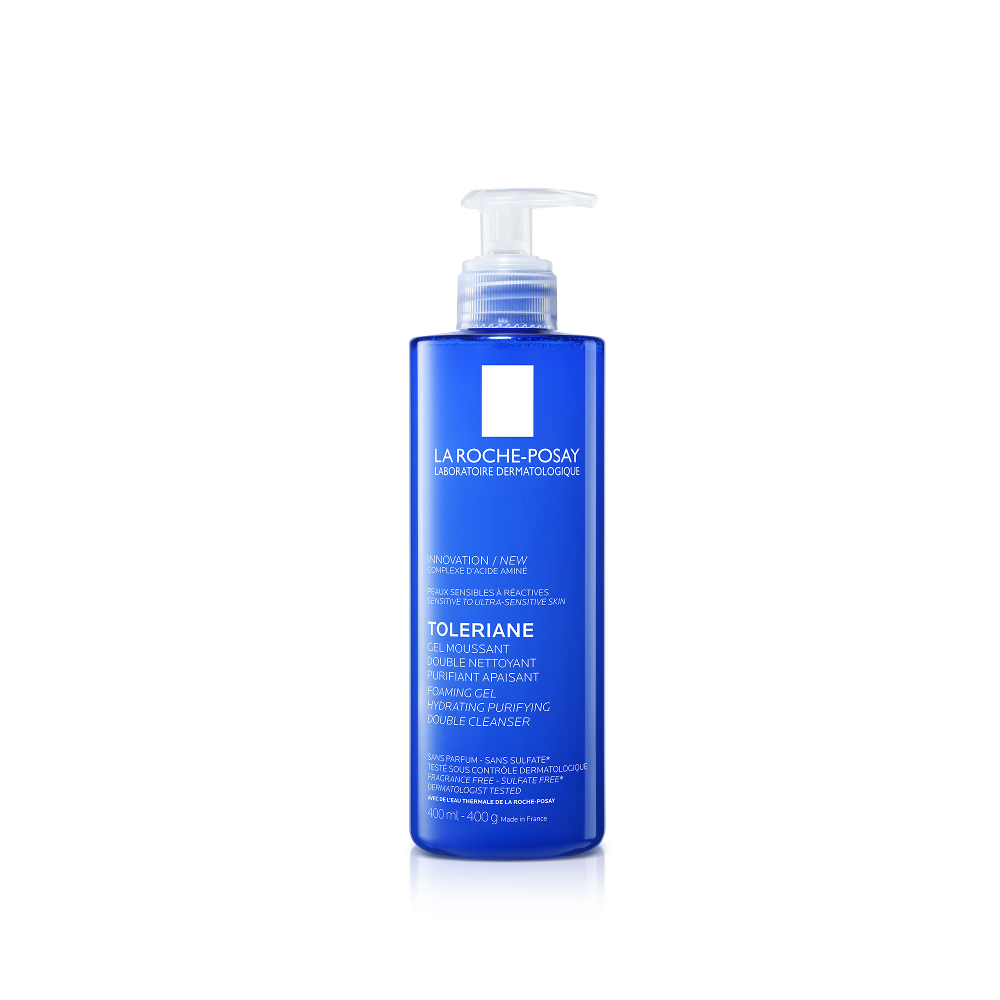 Toleriane Gel Moussant Double Nettoyant Purifiant Apaisant 400ml — La Roche-Posay