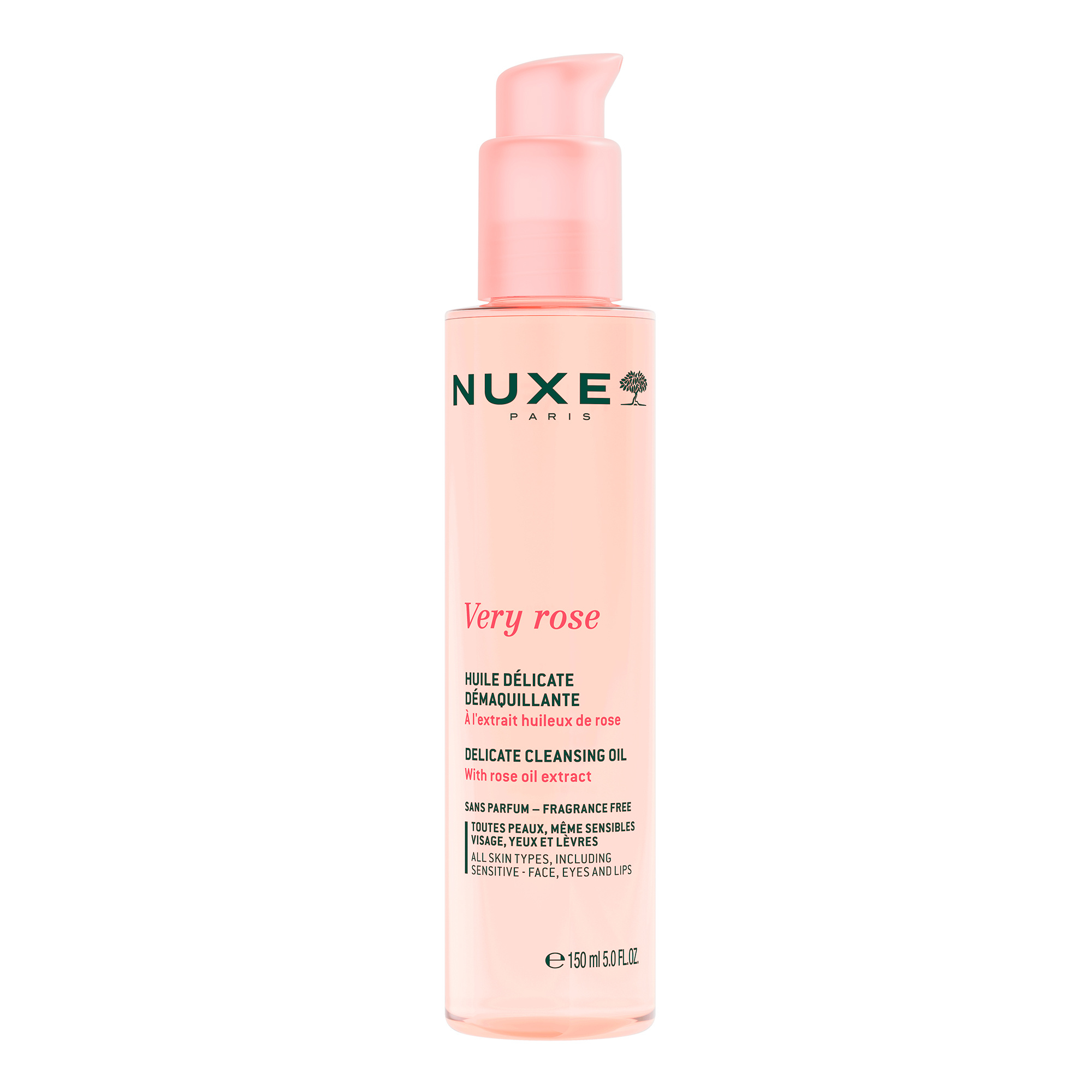 Very Rose - Huile Délicate Démaquillante 150ml — Nuxe