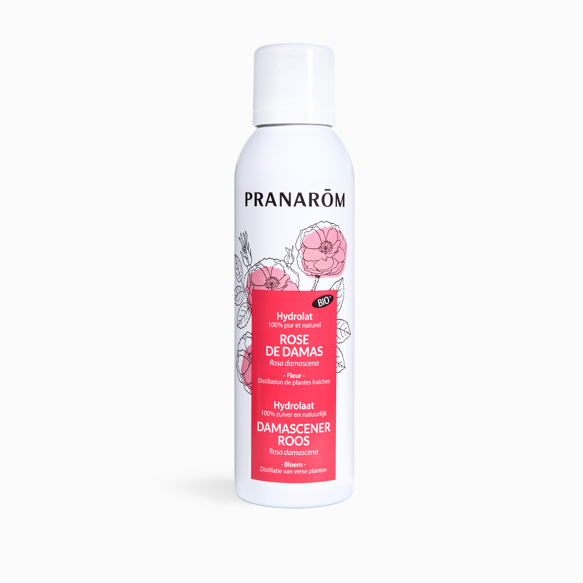 - Hydrolat Rose de Damas - Illumine et apporte éclat à la peau - Eau Florale aux Huiles Essentielles Biologiques - 150 ml — Pranarom