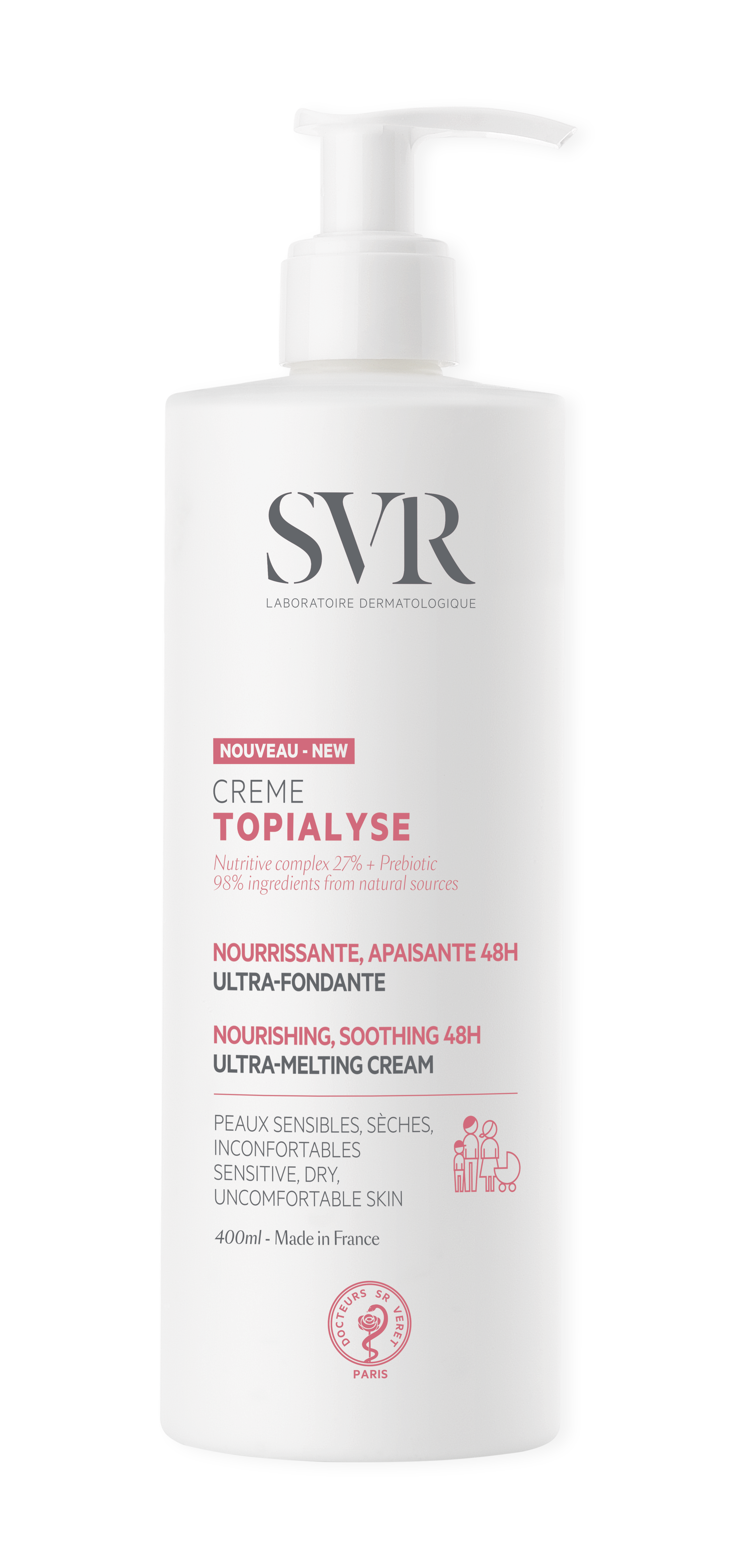 Topialyse crème nourrissante et apaisante 400ml — SVR